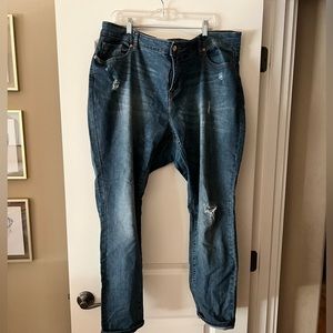 Eloquii Plus Size distressed jeans